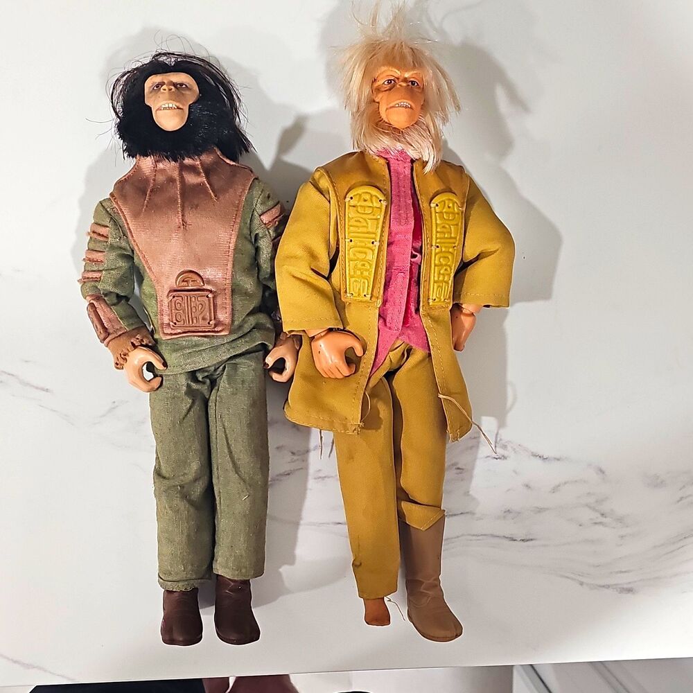 Vintage Planet of the Apes 12" Figure Lot of 2 Cornelius & Dr Zaius Hasbro 1998